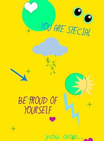 You Are Special: Quaderno per appunti. Copertina con frasi motivazionali "Be Proud of Yourself", "You are Unique". Perfetto come diario di viaggio, ... e per la scuola. Ottima Idea Regalo.