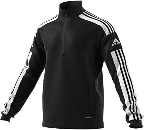 adidas SQUADRA21 Training, Felpa da Allenamento Unisex-Adulto, Nero Bianco, XL