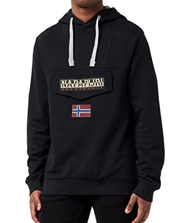 NAPAPIJRI Napapjiri Burgee Sum 4 Felpa, Black 041, M Uomo