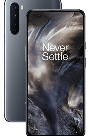 OnePlus NORD (5G) Smartphone 6.44” Fluid AMOLED Display 90Hz, 8GB RAM + 128GB Storage, Quad Camera, Warp Charge 30T, Dual Sim, 5G, Grigio (Gray Onyx)