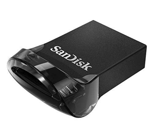 SanDisk Ultra Fit Unità Flash, USB 3.1 da 64 GB con Velocità fino a 130 MB/sec,Tradizionale,Nero,64 GB