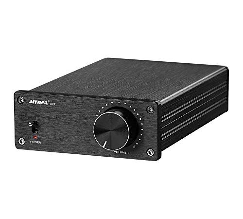 AIYIMA A07 TPA3255 Amplificatore audio stereo digitale a 2 canali 300Wx2 Amplificatori di potenza da tavolo HiFi 2.0 Amplificatori di classe D per altoparlanti home theater fai da te (A07+DC32V POWER)