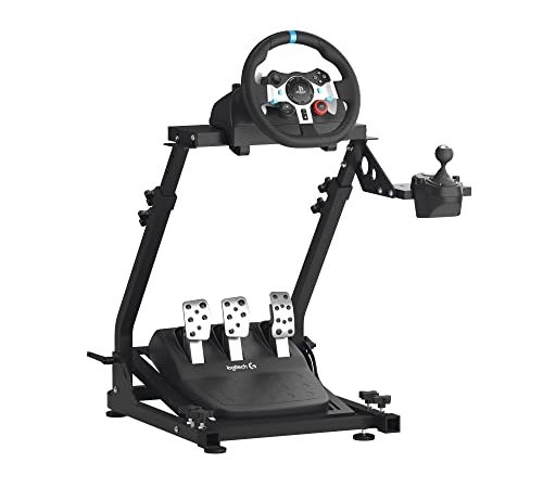 GT Omega Supporto Volante per Logitech G923 G29 G920 Thrustmaster T500 RS Force Feedback Supporto Volante Racing Gaming e Cambio TH8A Shifter Mount V1 - Fanatec Clubsport PS4 Xbox PC