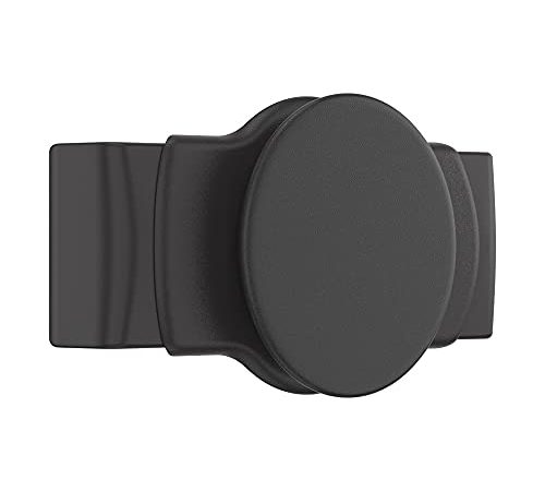 PopSockets: PopGrip Slide Stretch Senza Adesivo Grip e Supporto Mobile con Bordi Quadrati e Top Intercambiabile - Compatibile con la Maggior Parte degli Smartphone - Black