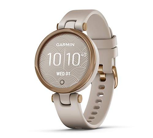 Garmin Lily Sport - Smartwatch Piccolo ed Elegante, 34 mm, Monitoraggio 24/7, App Fitness e Sport, Rose Gold & Light Sand