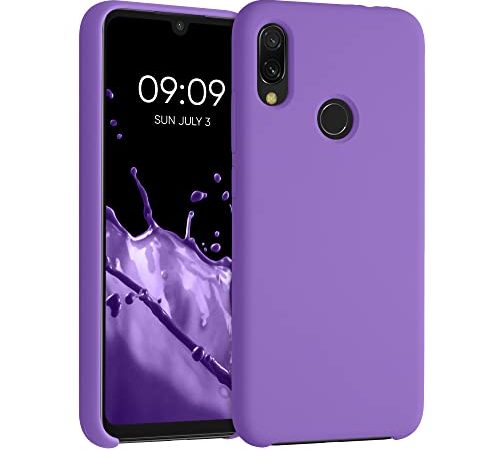 kwmobile Custodia Compatibile con Xiaomi Redmi Note 7 / Note 7 PRO - Cover in Silicone TPU - Back Case per Smartphone - Protezione Gommata Viola Ametista