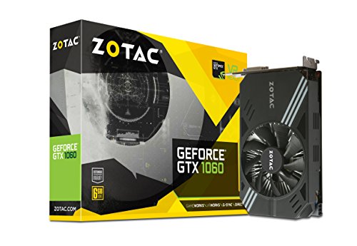 Zotac ZT-P10600A-10L - Scheda video GeForce GTX 1060 Mini, 6 GB GDDR5, super compatta, VR Ready, per videogiocatori