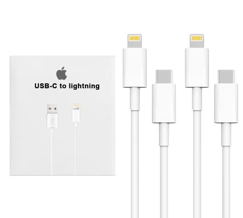 ANKUY Cavo USB C lightning apple [Certifié Apple MFi] 2pac 2M Cavo Lightning Extra USB C Cavo di Ricarica Rapida da per iPhone 14/13 Pro Max/13 mini/12 Pro Max/12 Mini/11/XS/X/8 Plus/SE/iPad