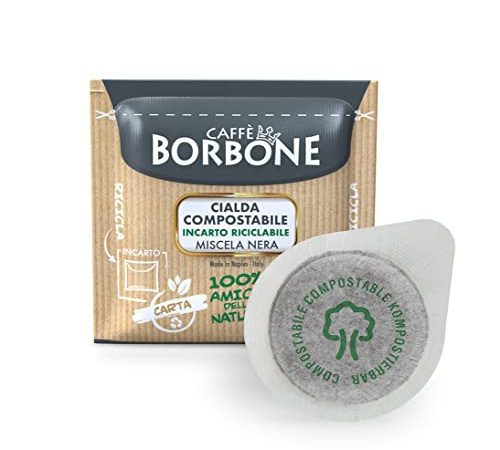 Caffè Borbone Cialda Compostabile, Miscela Nera - 150 Cialde - Sistema ESE