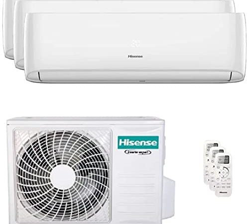 Climatizzatore Hisense Trial Split 3AMW62U4RJC 9000 BTU + 9000 BTU + 9000 BTU - WiFi Incluso - Novità 2022