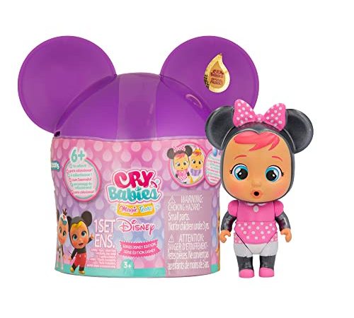 CRY BABIES MAGIC TEARS Disney Edition - Mini Bambola a Sorpresa da Collezione con Lacrime Vere e Accessori, Giocattolo per Bambine e Bambini dai 3 Anni in Su