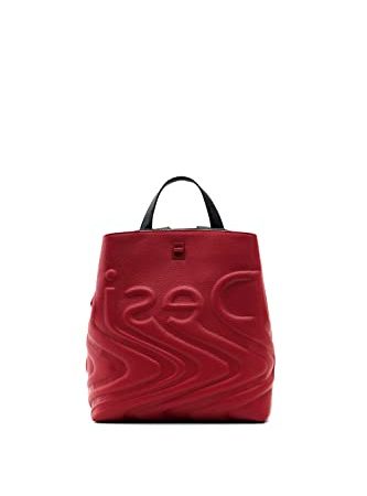 Desigual Back_psico-Logo Sumy Mi 3000 Carmine, Zaino Donna, Colore: Rosso, Taglia Unica