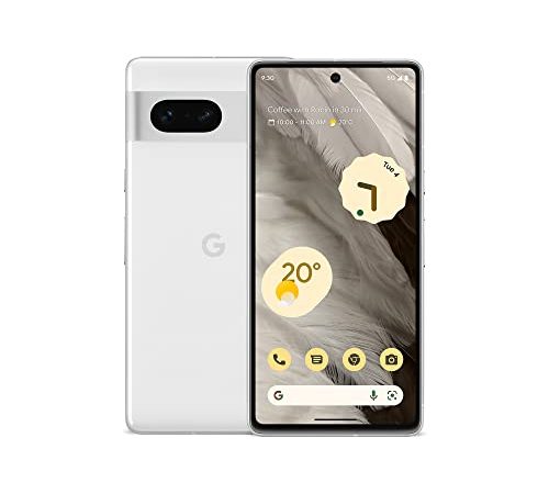 Google Pixel 7 - Smartphone Android 5G sbloccato con grandangolo e batteria che dura 24 ore, 128GB - Bianco ghiaccio