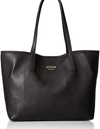 Guess Vikky, Borsa Tote Donna, Nero, 32.39 x 15.24 x 27.31 cm; 385.55 grammi