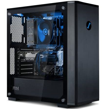 Joule Force Nuke GTX1660 II5 Gaming PC Desktop – Intel Core i5 11400F 2.6GHz, GeForce GTX1660 6GB, Corsair Vengeance LPX 16 GB DDR4 3200 MHz, Kingston NV1 1 TB SSD, Windows 11 Home, WLAN ready, Black