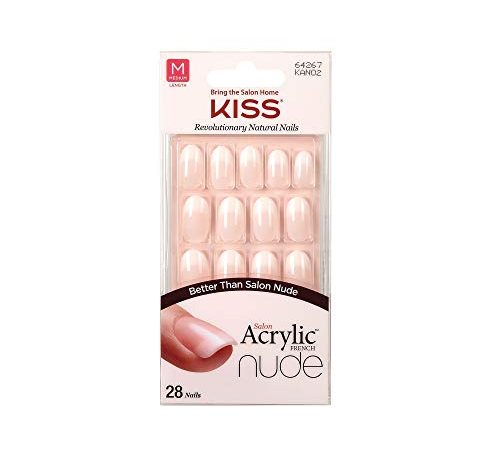 KISS Salon Unghie Acriliche Nude Francese, color Multicolor