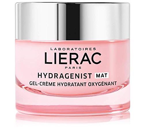 Lierac Hydragenist Gel Crema Viso Idratante Rimpolpante con Acido Ialuronico, Pelle da Normale a Mista, Formato da 50ml