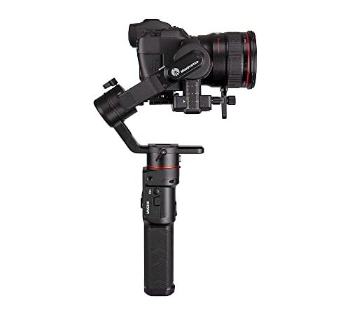 Manfrotto MVG220, Gimbal Portatile Stabilizzata a 3 Assi Professionale per Fotocamere Mirrorless e Reflex, Flessibile, Sostiene Fino a 2,2 kg, Perfetta per Fotografi, Vlogger e Blogger