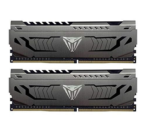 Patriot Viper Steel RAM DDR4 3200 MHz 16GB (2x8GB) C16 Kit di Memoria Gaming XMP 2.0 Grigio