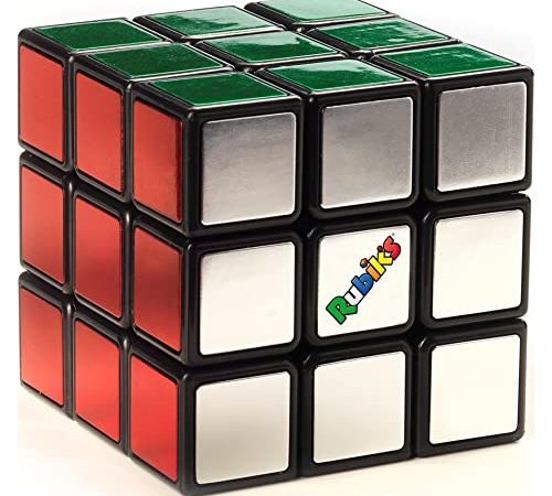 Rubik's Cubo metallico per 40° anniversario | Cubo 3x3 con un twist classico giocattolo puzzle per risolvere i problemi