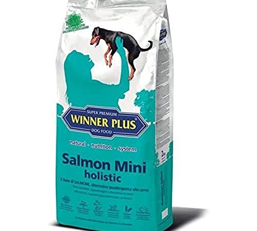 WINNER PLUS Salmon Mini holistic 2 kg - A base di salmone, alternativa ipoallergenica alla carne