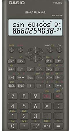 Casio FX-82MS-2 Calcolatrice Scientifica a 2 Righe con 240 Funzioni, Funzionamento a Batteria