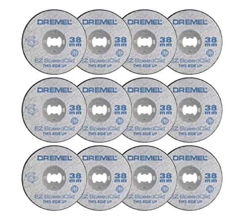 Dremel EZ SpeedClic SC456B Metal Cutting Wheel 12-pack, 12 dischi da taglio con 38 mm di diametro per utensili rotativi