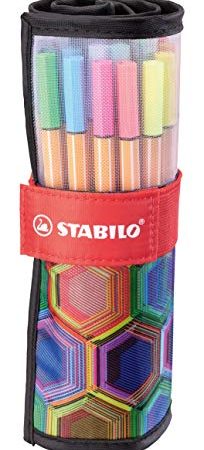 Fineliner - STABILO point 88 - Rollerset con 25 colori assortiti - ARTY Edition