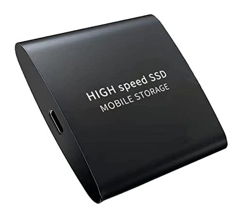 Hard Disk Esterno Portatile Disco Rigido Esterno 2TB - Ultra-Sottile 2.5" USB 3.1 Metallo SSD Portatile per Mac, PC, Laptop