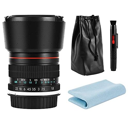 JINTU 85mm f1.8 Teleobiettivo Manuale Obiettivo Focale Fisso per ritratti Compatibile per Nikon Digitali SLR D5600 D3200 D610 D750 D780 D810 D850 D3300 D3500 D5100 D5200 D5300 D7100 D7200 D90 D3100