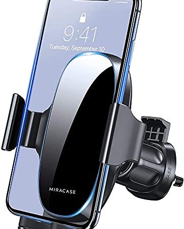 Miracase [2023-2a Generazione] Porta Cellulare Auto e Supporto Cellulare Flessibile, Per Presa D'aria Dell'Auto Porta Smartphone Universale Compatibile con iPhone 13/14 e Samsung Xiaomi