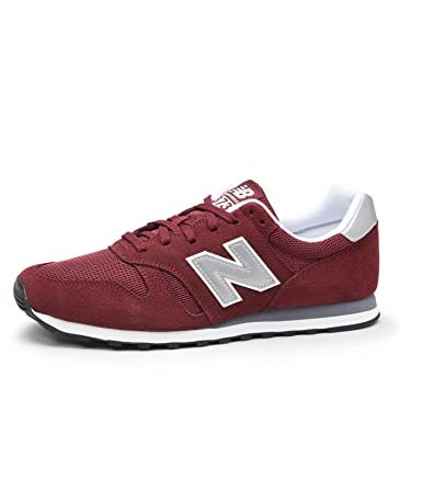 New Balance Uomo 373 Core Scarpe da Ginnastica Basse, Rosso (Burgundy), 44.5 EU,