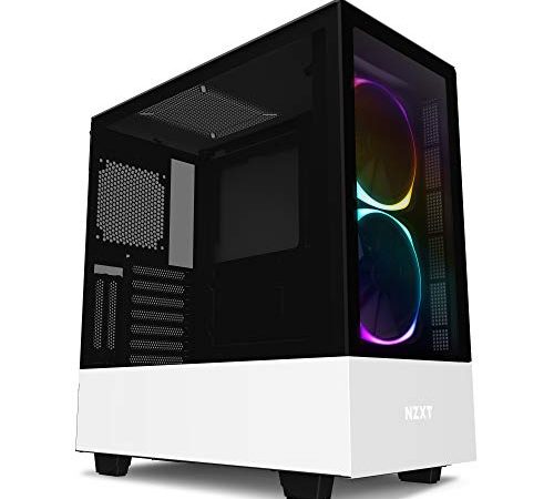 NZXT H510 Elite - Case da gioco per PC Case mid-tower ATX/microATX/mini-ITX Premium - Doppio pannello in vetro temperato - Porta Tipo C USB I/O frontale - Montaggio GPU verticale