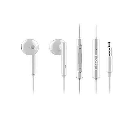 ORIGINALE HUAWEI Headset AM 115 in Bianco per HUAWEI P9 Cuffie con Controllo di Volume e Micro