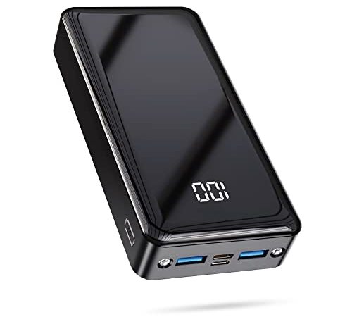 Power Bank 24000mAh con 3 Uscite e 2 Ingressi Ricarica Rapida 22.5W Caricabatterie Portatile con USB C,Carica Batterie Portatile per Cellulare con Torcia, Powerbank Potente per iphone,Xiaomi,Samsung