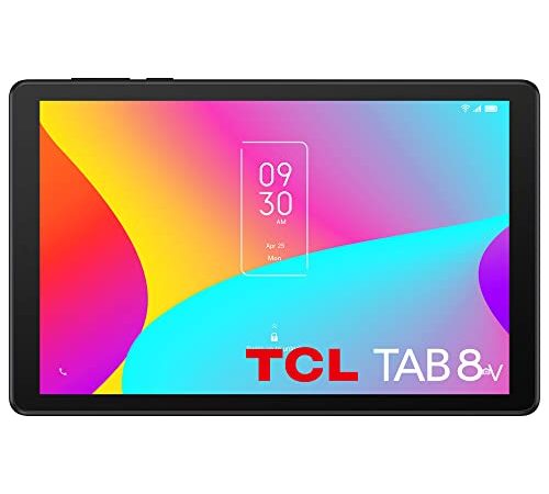 TCL TAB 8V Tablet 8 Pollici Android 11 64GB ROM (TF 512GB), 4GB RAM, 5500mAh, Basic Tablet PC, GPS/Wi-Fi, Negro