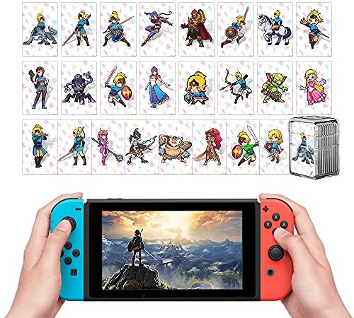 TPLGO 24 PCS NFC Carte per Zelda Breath of The Wild Botw Switch/Wii U