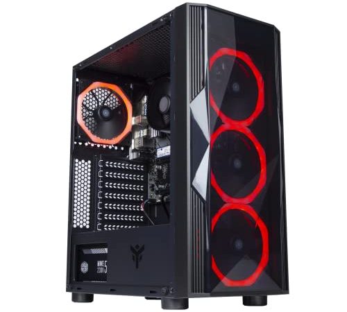 BREUNOR NOBLE CHOICE ARMAGEDDON - PC Gaming RYZEN 5 5600G 6 CORE, Ram 16Gb 3200MHz, SSD NVMe 250GB + HDD 1000Gb, Wi-Fi, Windows 11 pro, Pc Desktop Gaming Entry Level