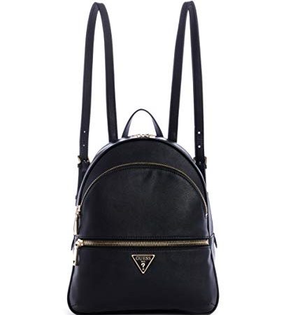 Guess Manhattan Large Backpack, Zaino Donna, Nero, Taglia Unica