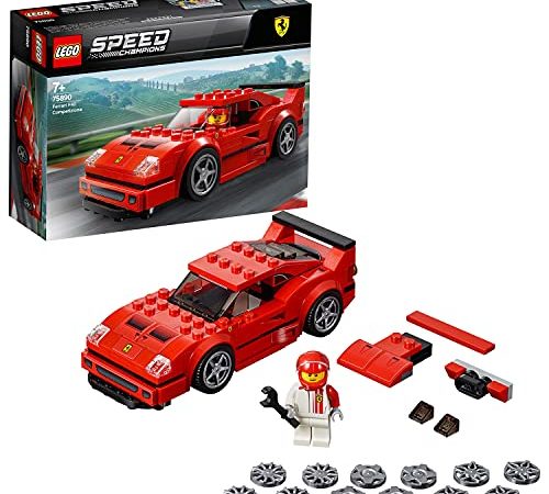 LEGO Speed Champions Ferrari F40 Competizione, Set da Costruzione con Minifigura del Pilota, Macchine Giocattolo per Ragazzi, Modello Forza Horizon 4, 75890