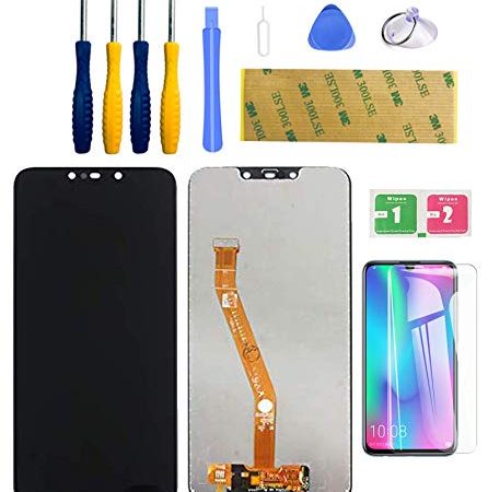 LWMTT Display Compatibile per Huawei Mate 20 Lite Nero,Display LCD e Touch Screen Digitizer Assembly per Huawei Mate 20 Lite Nero + Strumenti Completo + Adesivo