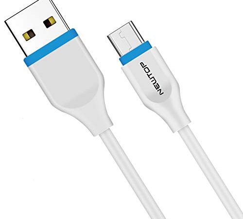 N NEWTOP CU09 Cavo Compatibile Micro USB Carica Rapida Trasmissione Dati Compatibile con Samsung/Huawei/Xiaomi e Dispositivi USB (1 Metro)