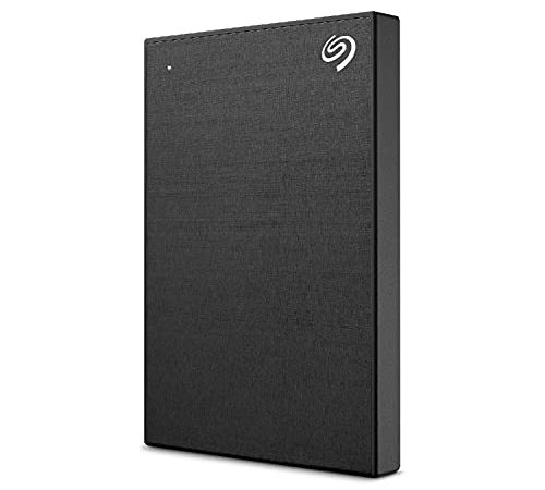 Seagate One Touch, 2 TB, Hard Disk Esterno, Nero, USB 3.0 per Computer Desktop, Portatili e Mac, 4 Mesi di Piano Fotografia Creative Cloud Adobe e 2 Anni di Servizi Rescue (STKC2000400)