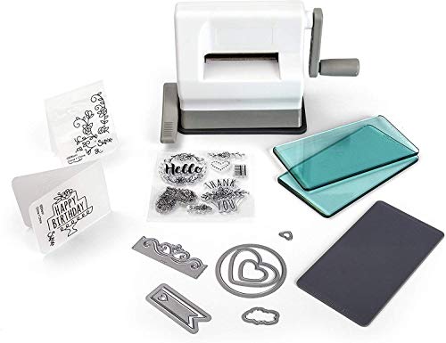 Sizzix Sidekick Mini Fustellatrice e Goffratrice e Kit Artigianale per Adulti e Bambini. Perfetto per le Tue Forniture per la Creazione di Biglietti, Diari e Scrapbooking | Apertura 6,35 cm