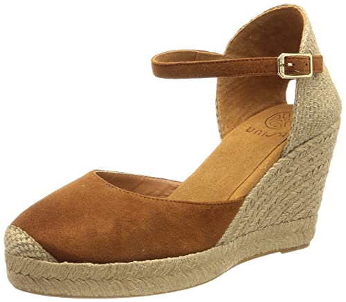 Unisa Castilla_22_KS, Sandalo Espadrillas con Zeppa Donna, Cuir, 37 EU