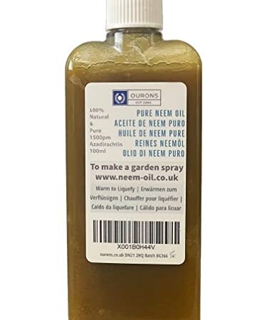 100ml Olio di Neem - Multi-Uso Puro Giardino - Piante - Casa e Altro