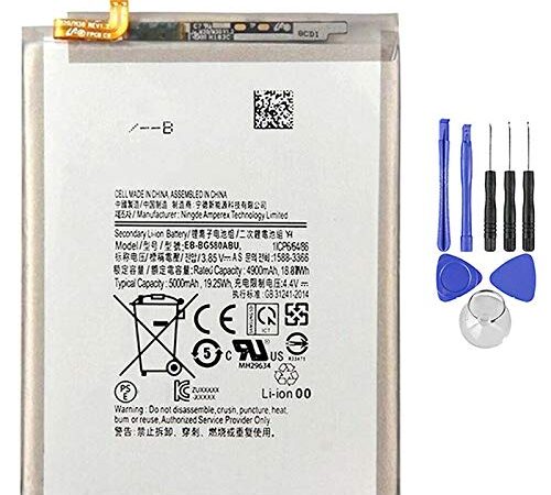 BATTERIA COMPATIBILE CON SAMSUNG M20 M205 - M30 M305 EB-BG580ABU ALTA CAPACITÀ 5000MAH CON KIT SMONTAGGIO INCLUSO