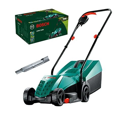 Bosch Home And Garden Rasaerba Elettrico Arm 3200, 1200 W, Larghezza Di Taglio 32 Cm, Verde