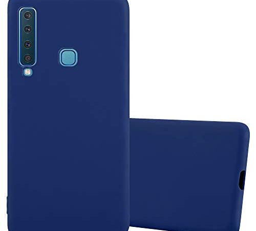 Cadorabo Custodia per Samsung Galaxy A9 2018 in CANDY BLU SCURO - Morbida Cover Protettiva Sottile di Silicone TPU con Bordo Protezione - Ultra Slim Case Antiurto Gel Back Bumper Guscio