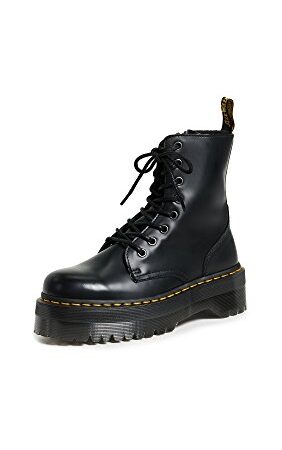 Dr. Martens 15265001 Jadon Polished Smooth, Scarpe Stringate Basse Brogue Uomo, Nero Black, 38 EU